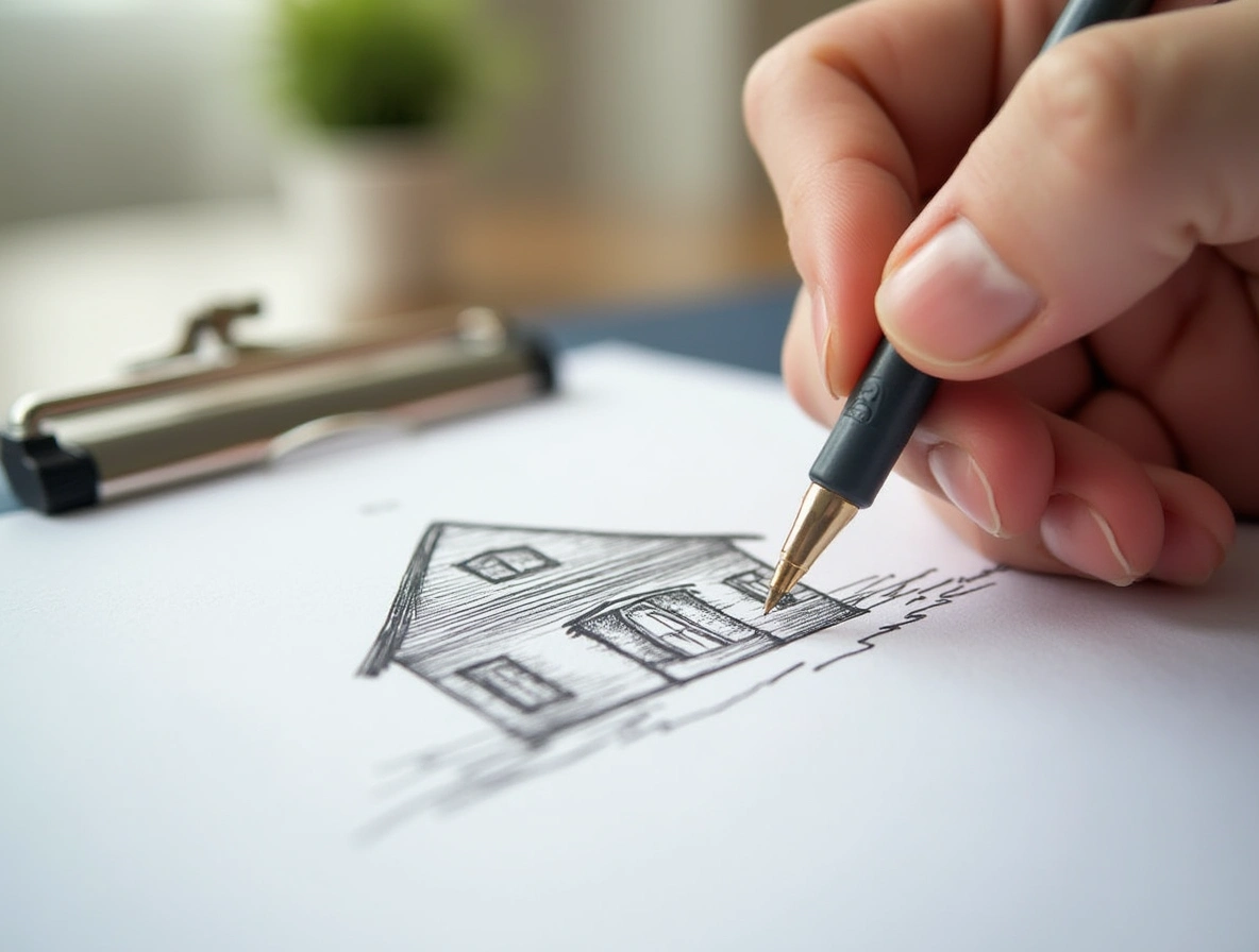 tekening van een opstal en inboedel verzekering