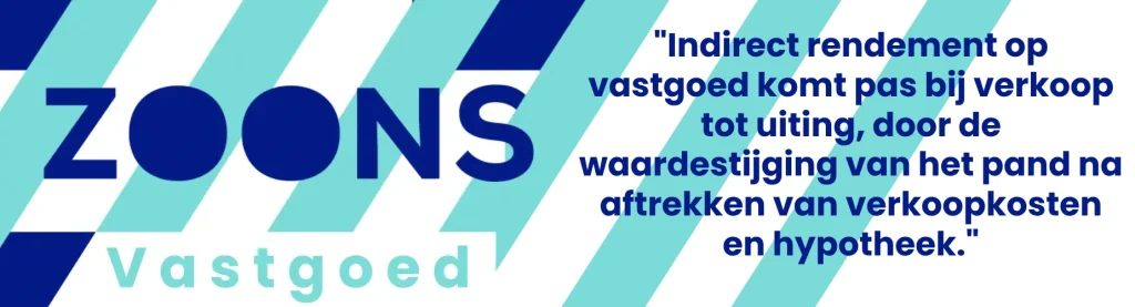indirect rendement op vastgoed quote